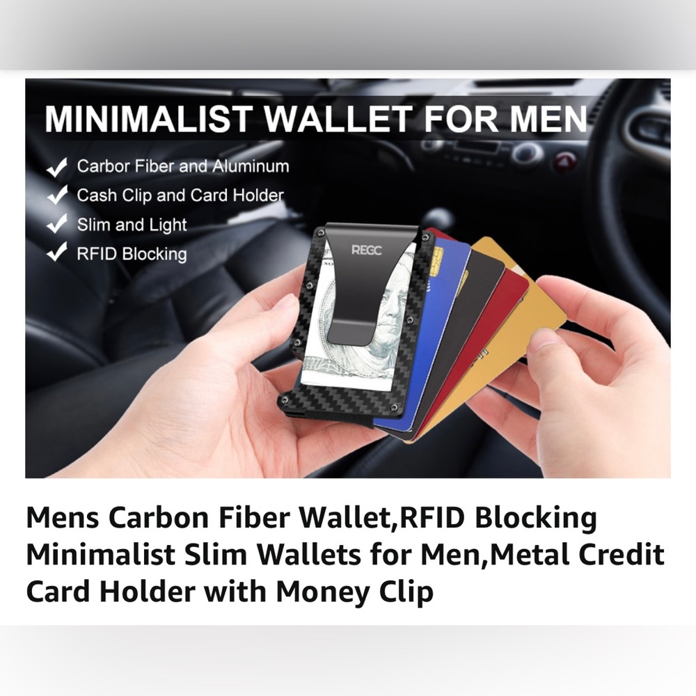 Metal Card Holder Wallet with Money Clip
